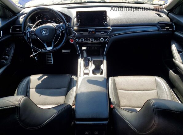 1HGCV1F37MA019541 2021 HONDA ACCORD Blue Vista del salpicadero