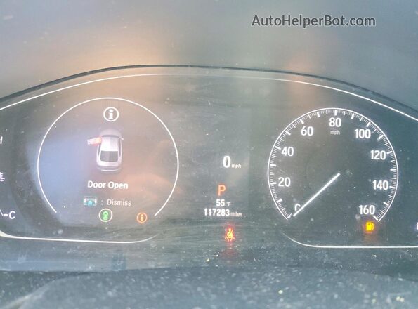 1HGCV1F37MA019541 2021 HONDA ACCORD Blue Vista del cuadro de instrumentos