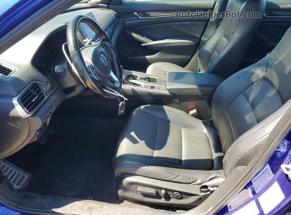 1HGCV1F37MA019541 2021 HONDA ACCORD Blue Vista interior delantera