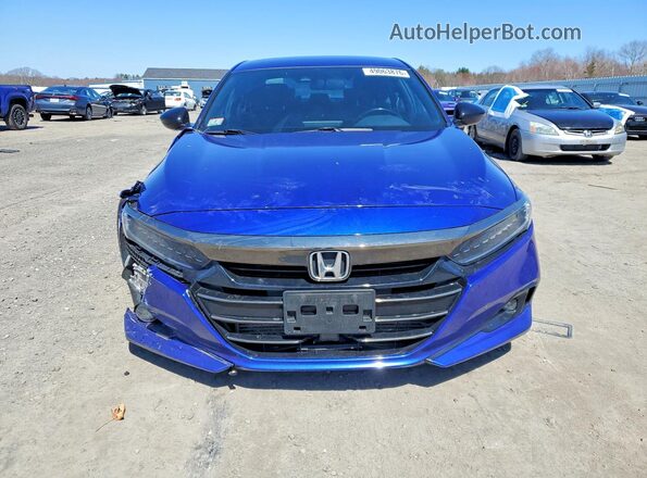 1HGCV1F37MA019541 2021 HONDA ACCORD Blue Vista frontal