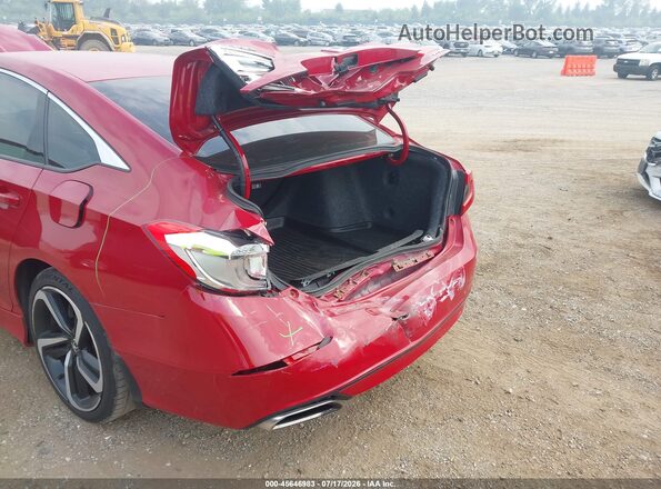 1HGCV1F37MA026313 2021 HONDA ACCORD Red Вид спереду