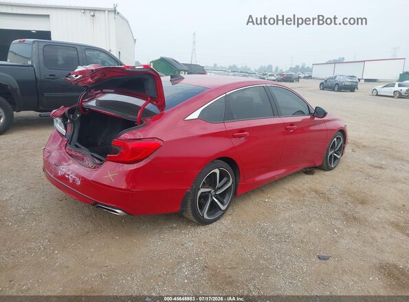 1HGCV1F37MA026313 2021 HONDA ACCORD Red Задня права чверть