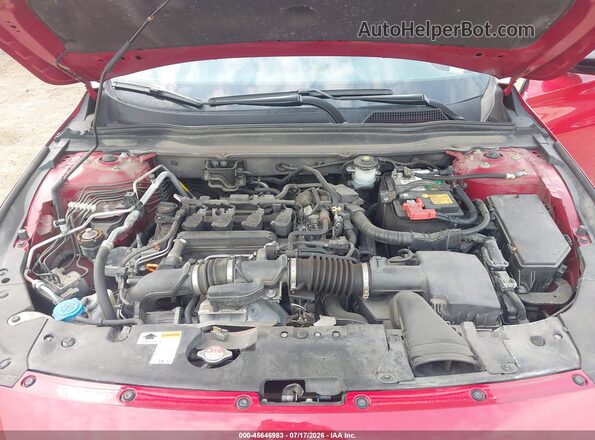 1HGCV1F37MA026313 2021 HONDA ACCORD Red Вид ззаду