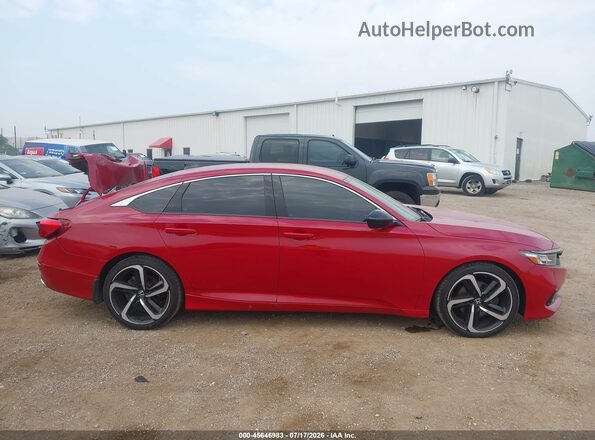 1HGCV1F37MA026313 2021 HONDA ACCORD Red Панорамний вид салону 360°
