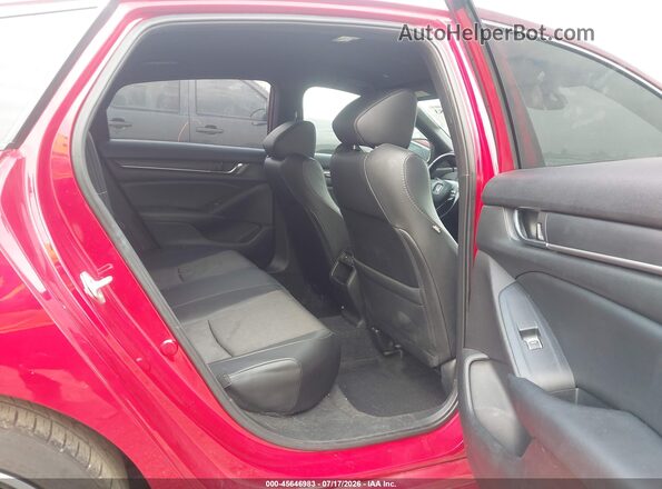 1HGCV1F37MA026313 2021 HONDA ACCORD Red Вид наклейки з VIN-кодом
