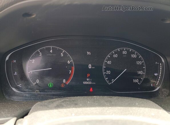 1HGCV1F37MA073826 2021 HONDA ACCORD Silver Vista del cuadro de instrumentos