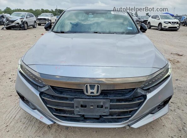1HGCV1F37MA073826 2021 HONDA ACCORD Silver Vista frontal