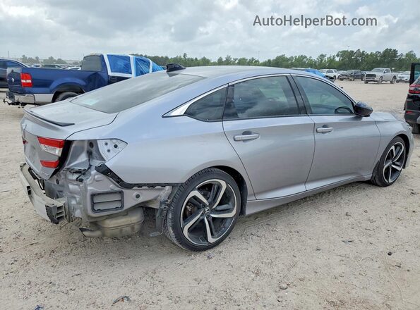 1HGCV1F37MA073826 2021 HONDA ACCORD Silver Trasero derecho