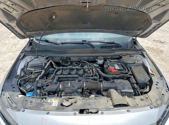 1HGCV1F37MA073826 2021 HONDA ACCORD Silver Vista del compartimento del motor