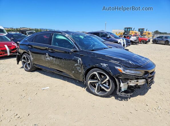 1HGCV1F37NA032078 2022 HONDA ACCORD Black Front right