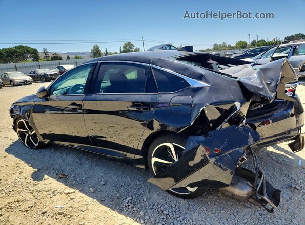 1HGCV1F37NA032078 2022 HONDA ACCORD Black Rear left