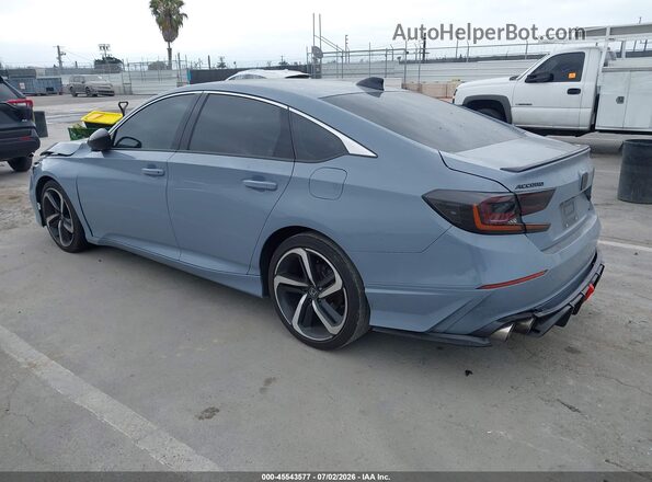 1HGCV1F37NA036308 2022 HONDA ACCORD Light Blue Задня ліва чверть