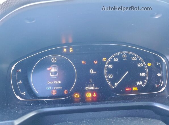 1HGCV1F37NA048670 2022 HONDA ACCORD Blue Instrument cluster view
