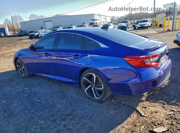 1HGCV1F37NA048670 2022 HONDA ACCORD Blue Rear left