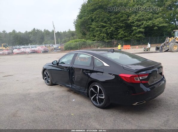 1HGCV1F37NA074380 2022 HONDA ACCORD Black უკანა მარცხენა
