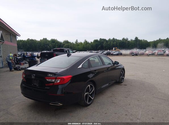 1HGCV1F37NA074380 2022 HONDA ACCORD Black უკანა მარჯვენა