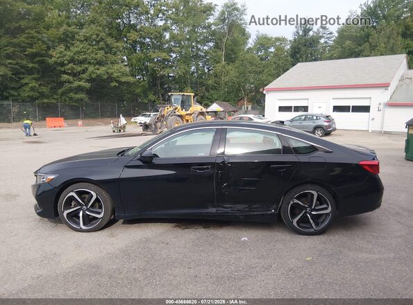 1HGCV1F37NA074380 2022 HONDA ACCORD Black სალონის 360-გრადუსიანი ხედი