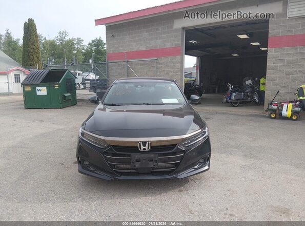 1HGCV1F37NA074380 2022 HONDA ACCORD Black ხელსაწყოთა პანელის ხედი
