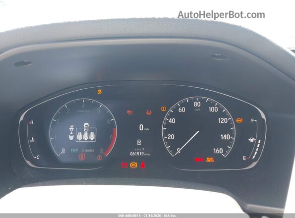 1HGCV1F37NA088781 2022 HONDA ACCORD Gray Widok tylnych siedzeń