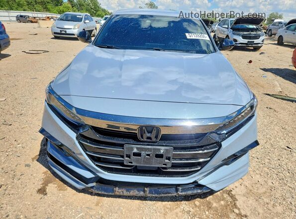 1HGCV1F37NA093690 2022 HONDA ACCORD Gray წინა ხედი