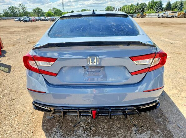 1HGCV1F37NA093690 2022 HONDA ACCORD Gray უკანა ხედი