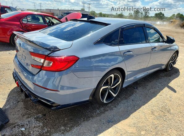 1HGCV1F37NA093690 2022 HONDA ACCORD Gray უკანა მარჯვენა
