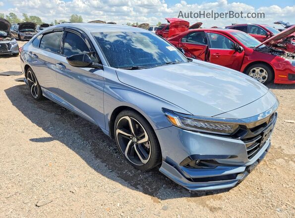 1HGCV1F37NA093690 2022 HONDA ACCORD Gray წინა მარჯვენა