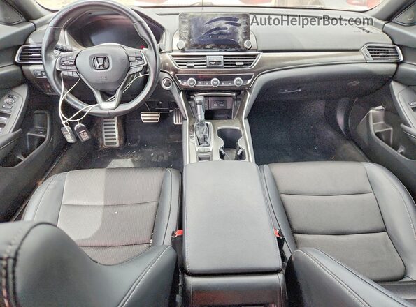 1HGCV1F37NA093690 2022 HONDA ACCORD Gray წინა პანელის ხედი