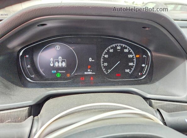 1HGCV1F37NA093690 2022 HONDA ACCORD Gray ხელსაწყოთა პანელის ხედი