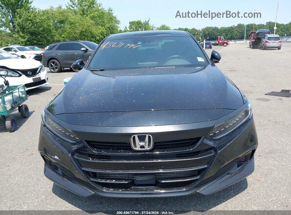 1HGCV1F37NA103053 2022 HONDA ACCORD Black Instrument cluster view