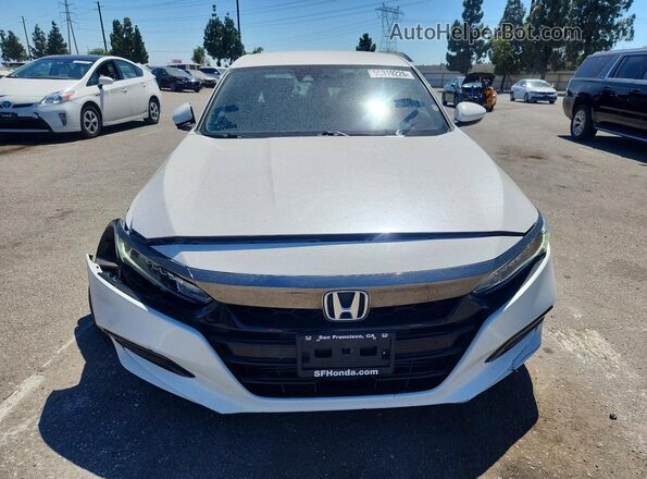 1HGCV1F38JA063866 2018 HONDA ACCORD White Դիմացի տեսք