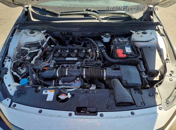 1HGCV1F38JA063866 2018 HONDA ACCORD White Սալոնի հետևի տեսք