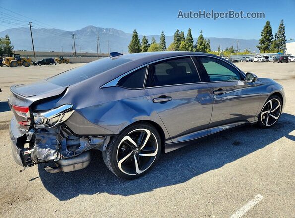 1HGCV1F38JA087617 2018 HONDA ACCORD Charcoal Trasero derecho