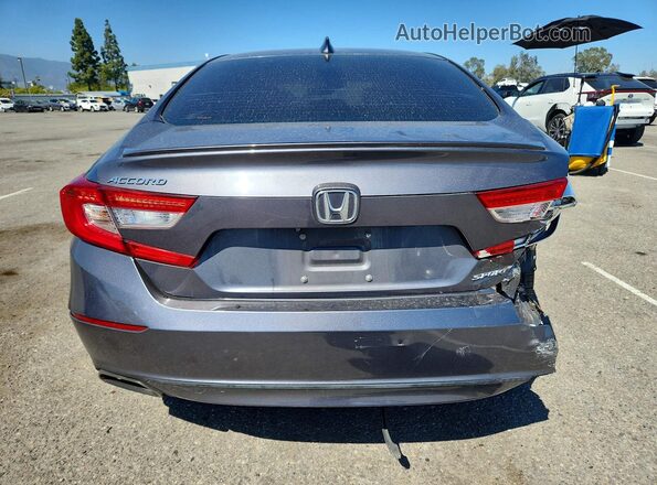 1HGCV1F38JA087617 2018 HONDA ACCORD Charcoal Vista trasera