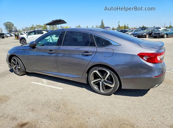 1HGCV1F38JA087617 2018 HONDA ACCORD Charcoal Trasero izquierdo