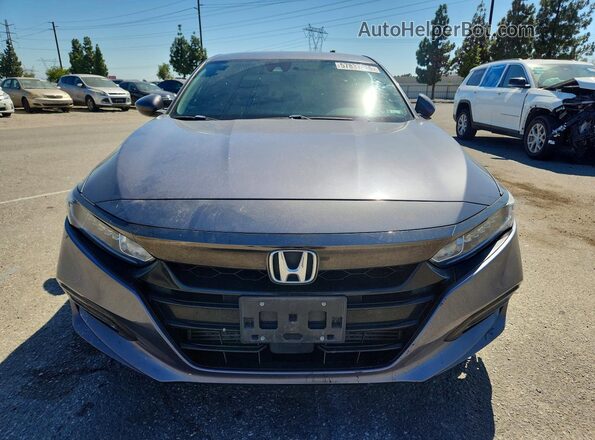 1HGCV1F38JA087617 2018 HONDA ACCORD Charcoal Vista frontal