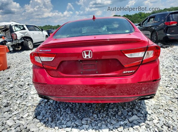 1HGCV1F38JA094552 2018 HONDA ACCORD Red Հետևի տեսք