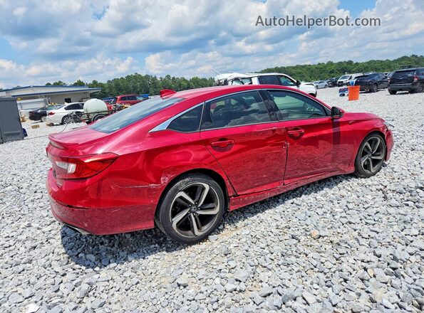 1HGCV1F38JA094552 2018 HONDA ACCORD Red Հետևի աջ