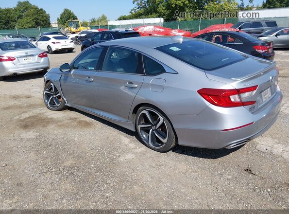 1HGCV1F38JA110815 2018 HONDA ACCORD Silver Tył lewy