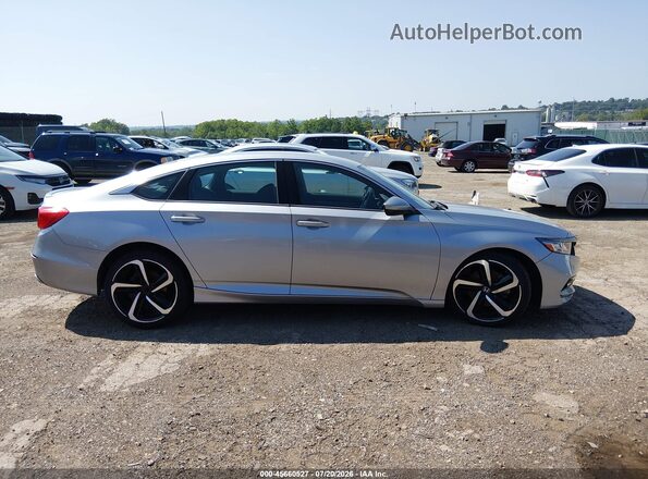 1HGCV1F38JA110815 2018 HONDA ACCORD Silver Widok zestawu wskaźników