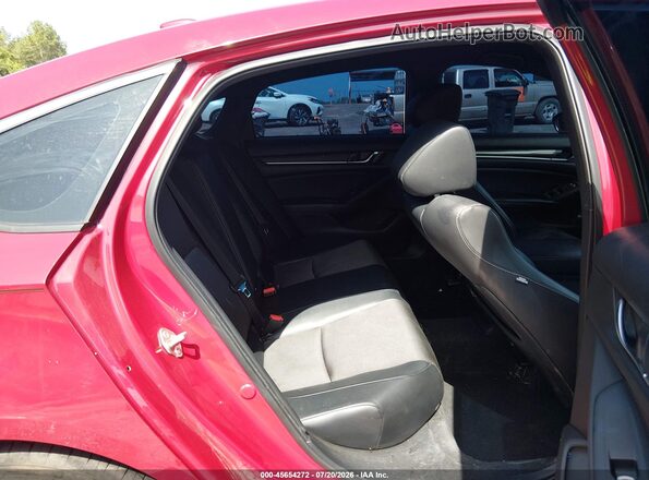 1HGCV1F38JA160713 2018 HONDA ACCORD Красный Вид наклейки с VIN-кодом