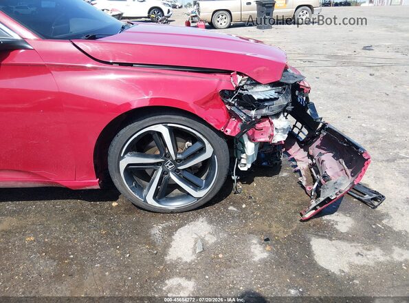 1HGCV1F38JA160713 2018 HONDA ACCORD Красный 