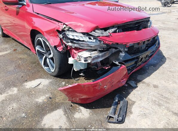 1HGCV1F38JA160713 2018 HONDA ACCORD Красный 