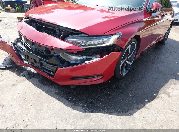 1HGCV1F38JA160713 2018 HONDA ACCORD Красный 