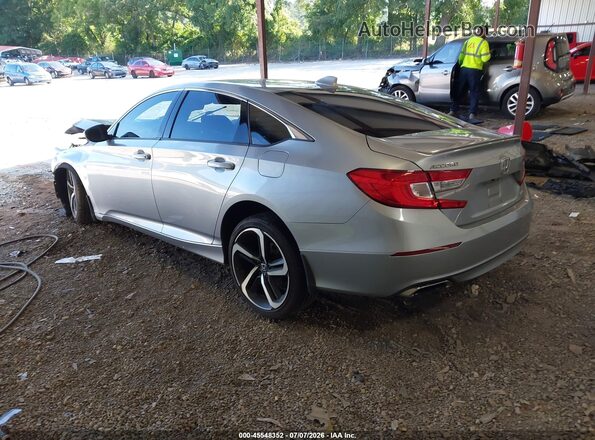 1HGCV1F38JA191055 2018 HONDA ACCORD Серый Задняя левая четверть