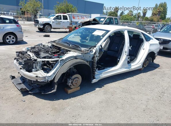 1HGCV1F38JA201941 2018 HONDA ACCORD White Առջևի ձախ երեք քառորդ տեսարան