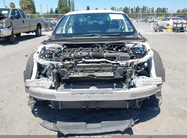 1HGCV1F38JA201941 2018 HONDA ACCORD White Առջևի վահանակի տեսք