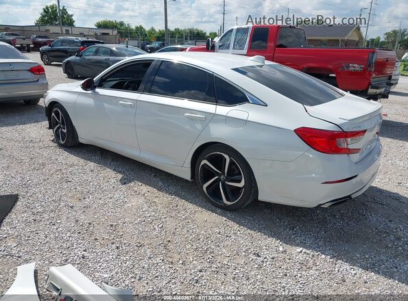 1HGCV1F38JA235734 2018 HONDA ACCORD White Trasero izquierdo