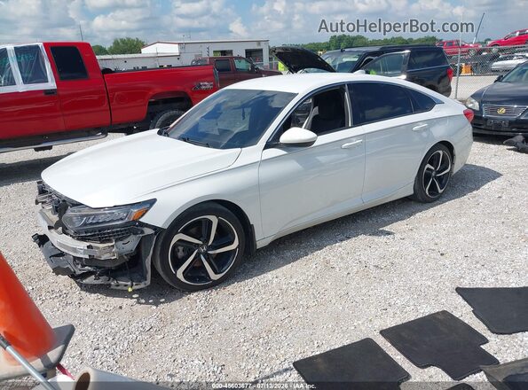 1HGCV1F38JA235734 2018 HONDA ACCORD White Vista tres cuartos delantera izquierda