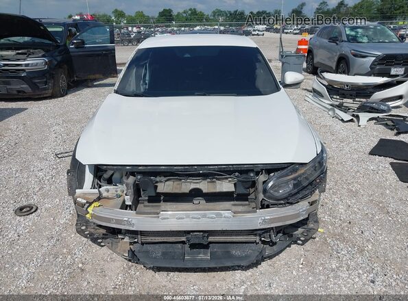 1HGCV1F38JA235734 2018 HONDA ACCORD White Vista del cuadro de instrumentos